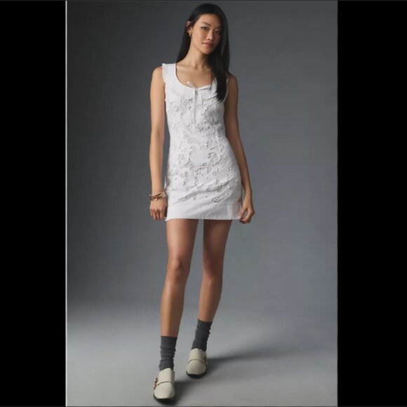 Brand New Vineet Bahl Sleeveless Lace Collared Dress - Picture 5 of 10